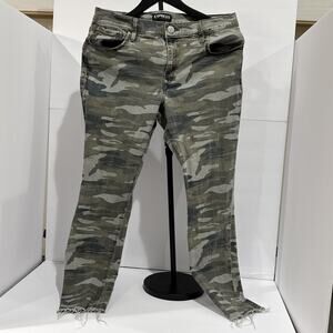 Express Jeans Women’s Size 10 Camouflage Camo Ankle Legging Mid Rise Zip